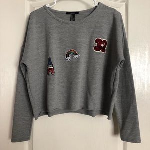 Long sleeve crop top